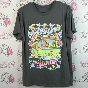 Scooby-Doo T-Shirt neon pastel bright decal grey Charcoal pink blue yellow top
